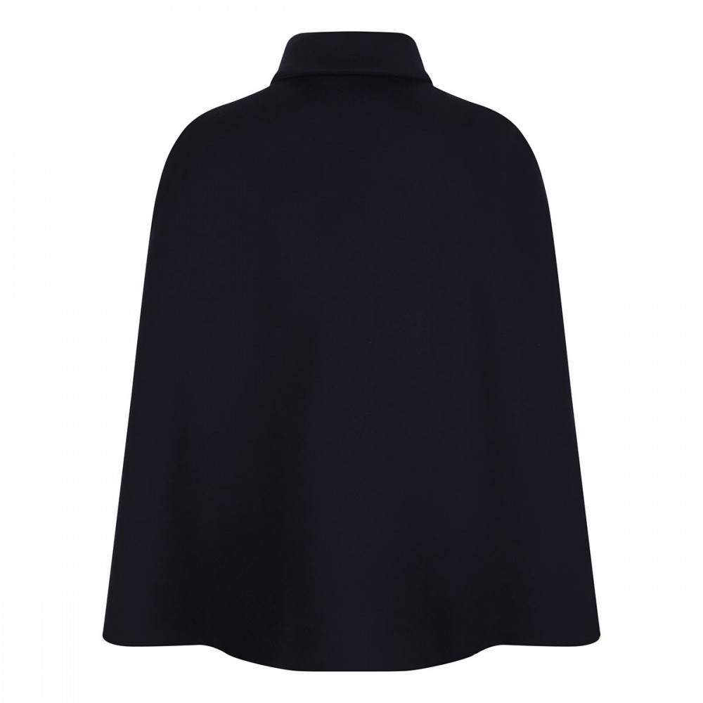 Dark blue wool caban