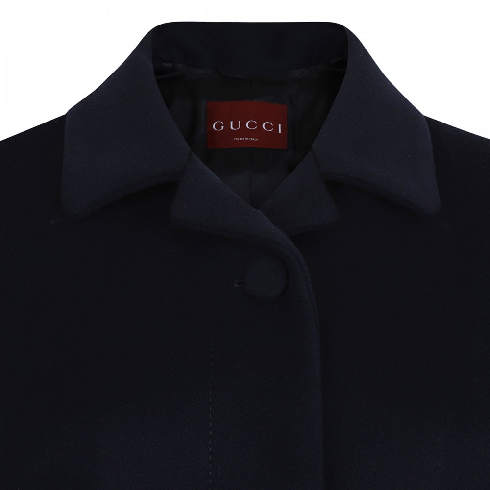 Dark blue wool caban