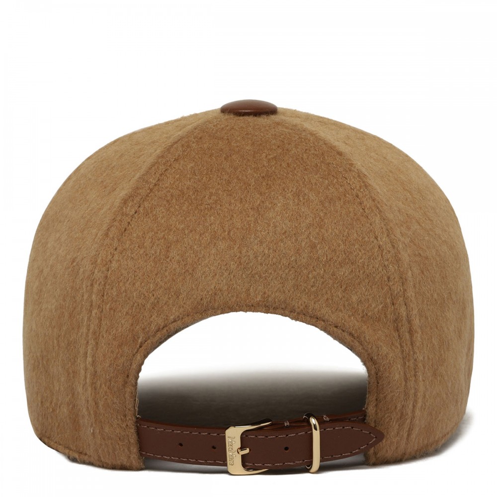 Pure camel wool cap