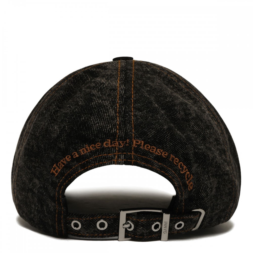 Denim cotton washed cap