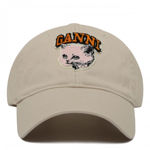 Egret hue cat canvas cap