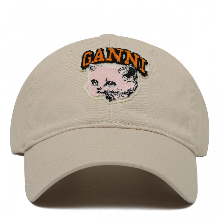 Egret hue cat canvas cap