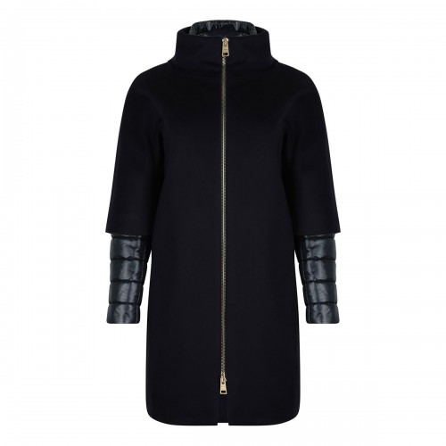 Wool and nylon ultralight coat