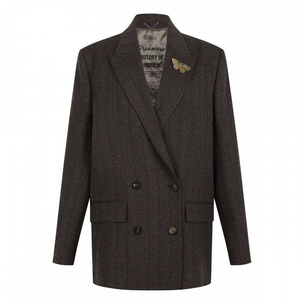 Wool double-breasted blazer