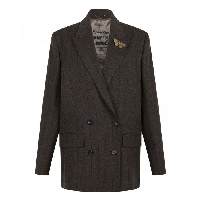Wool double-breasted blazer