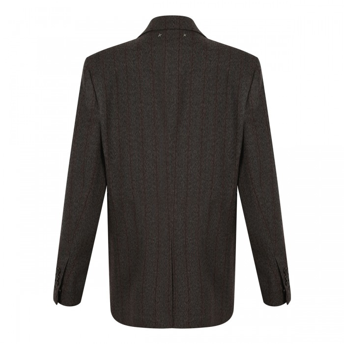 Wool double-breasted blazer