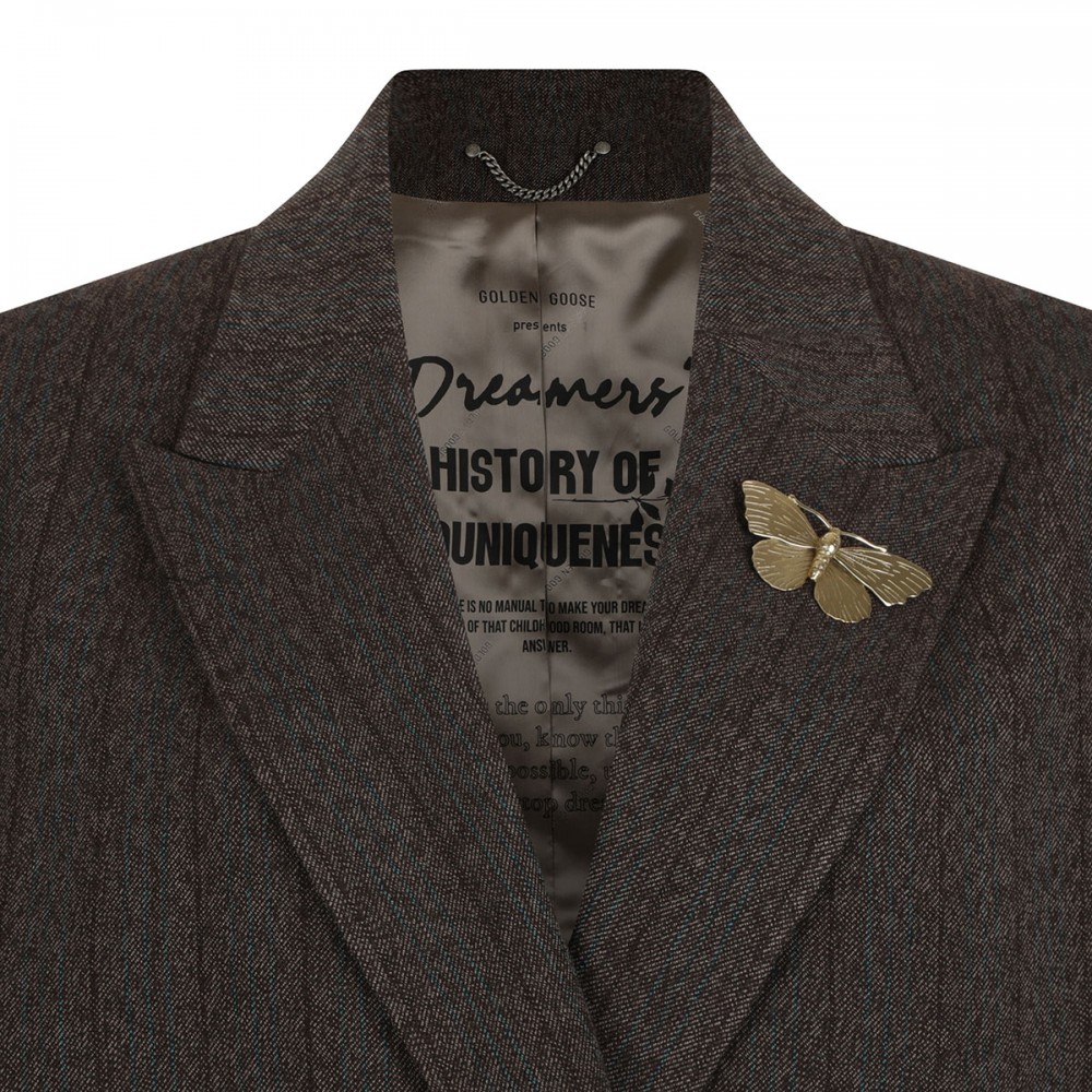 Wool double-breasted blazer