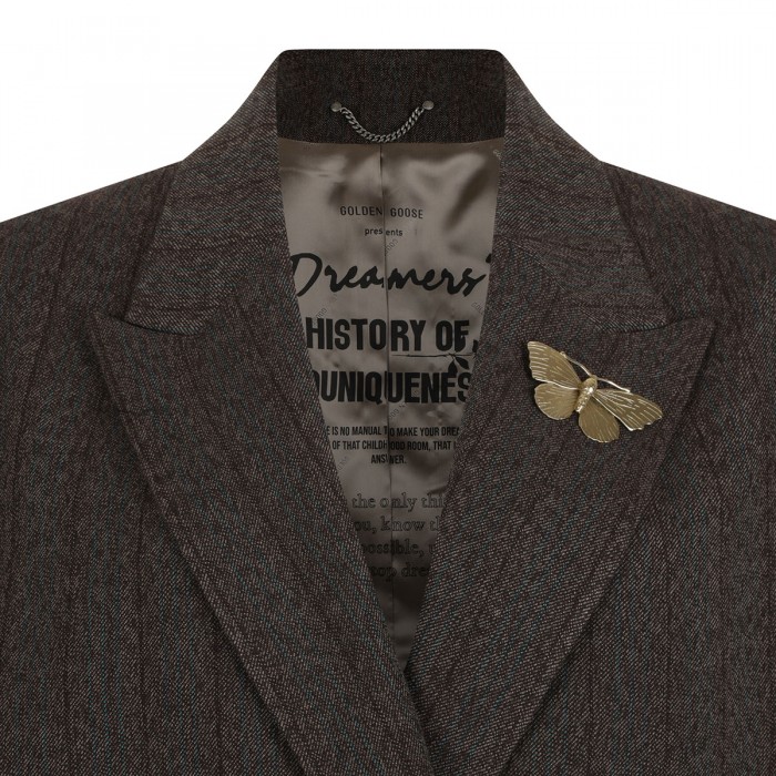 Wool double-breasted blazer