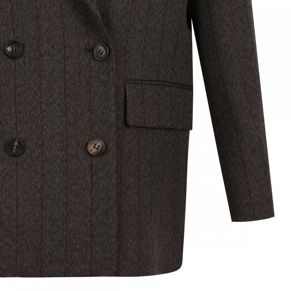 Wool double-breasted blazer