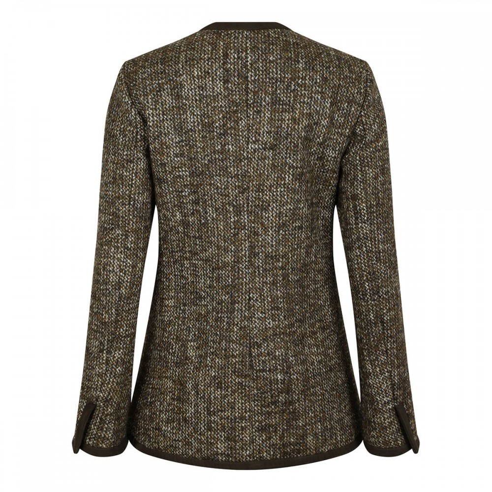 Wool blend boxy jacket