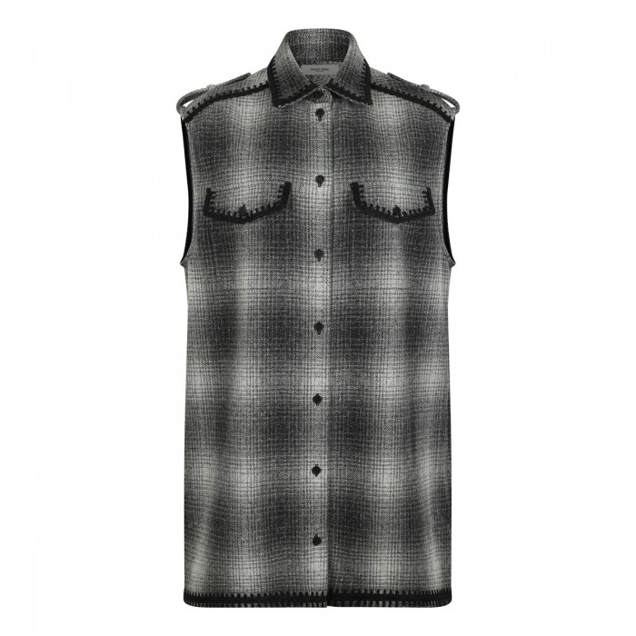 Check mini shirt dress