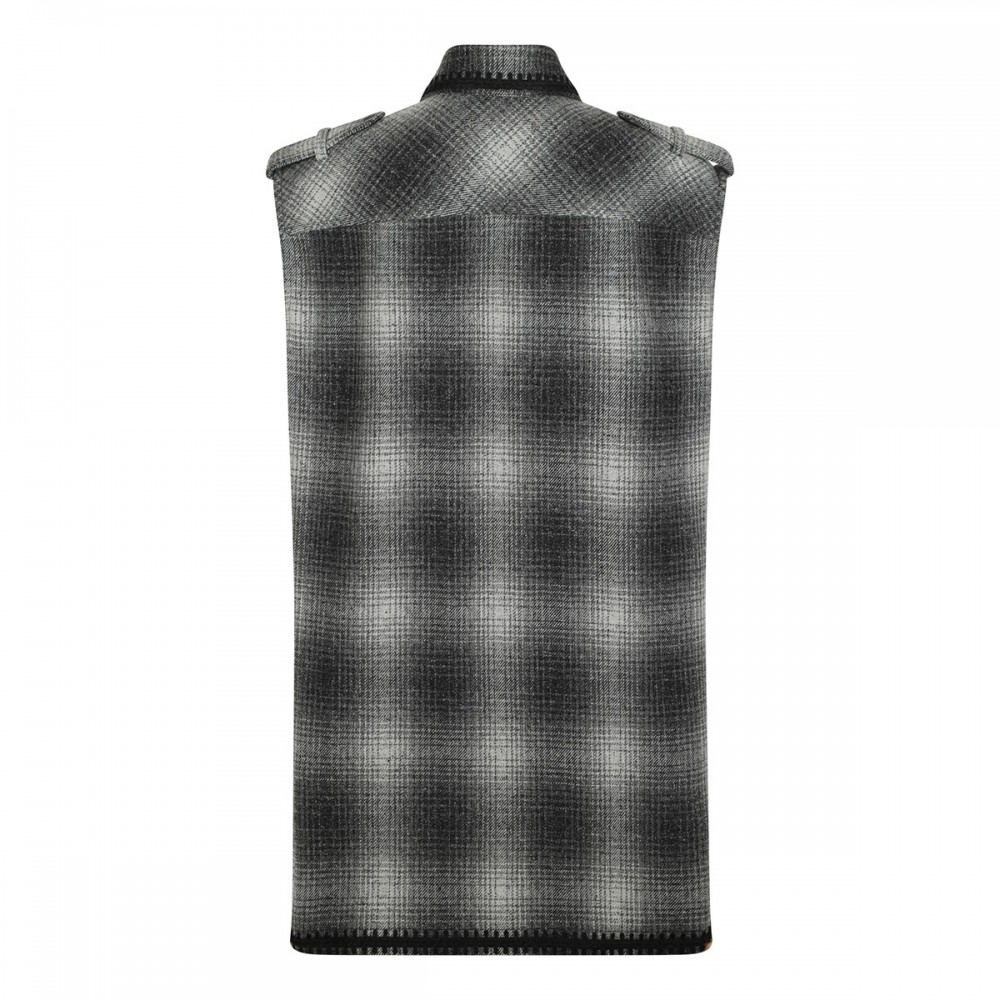 Check mini shirt dress