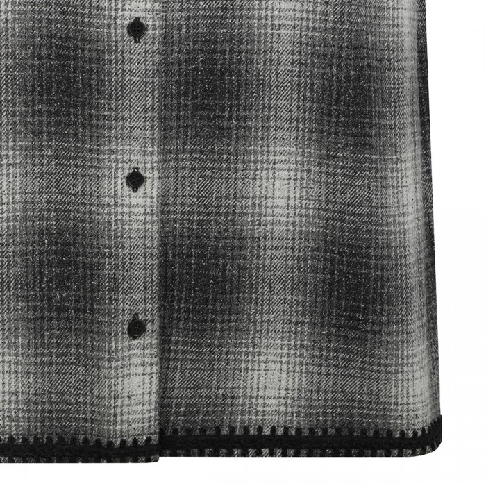 Check mini shirt dress