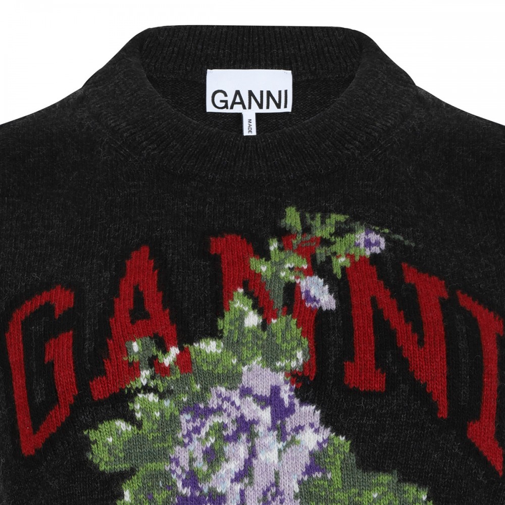 Dark gray rose wool vest