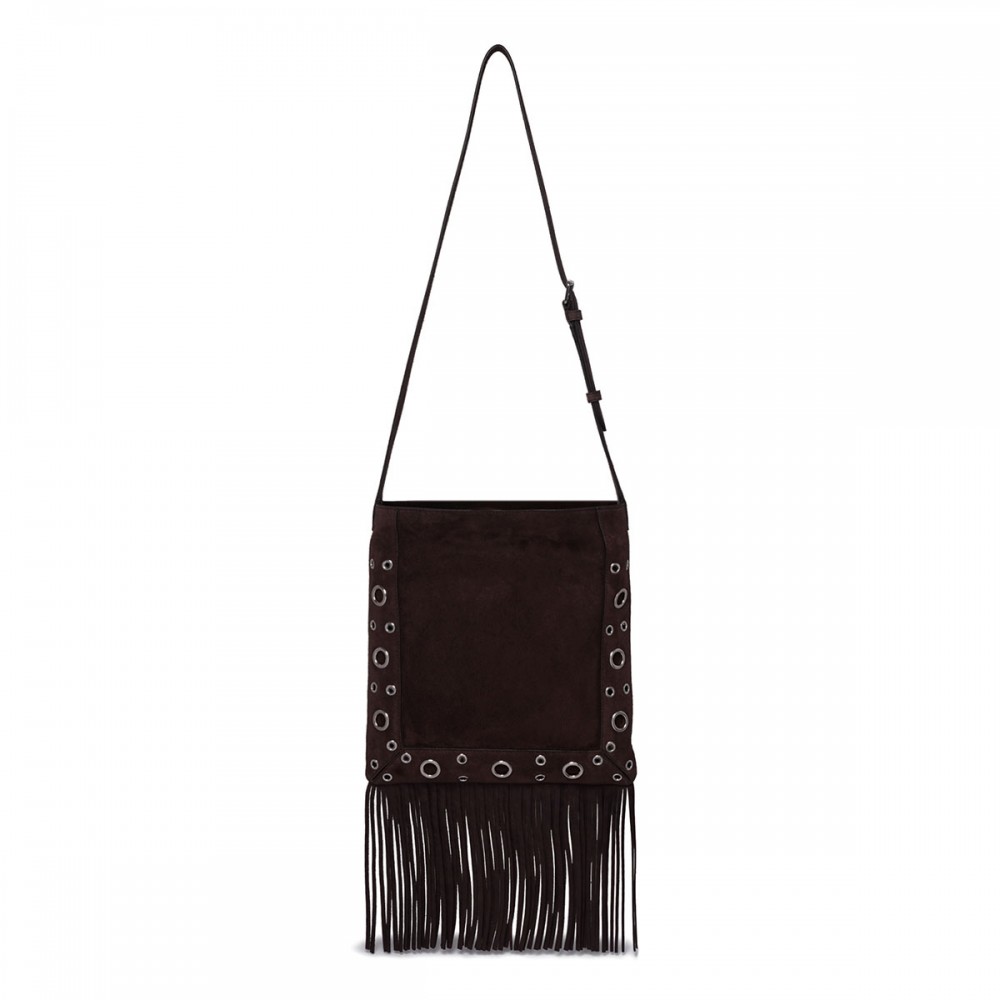 Nellcôte suede shoulder bag