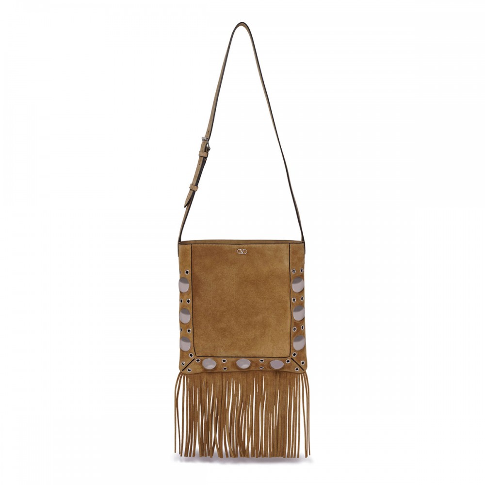 Nellcôte suede shoulder bag