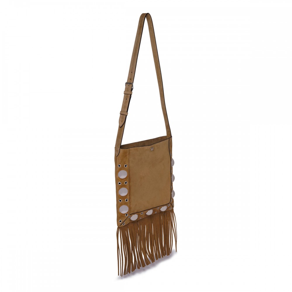 Nellcôte suede shoulder bag