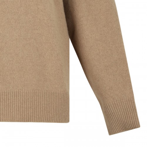 Camel virgin wool hooded... 2