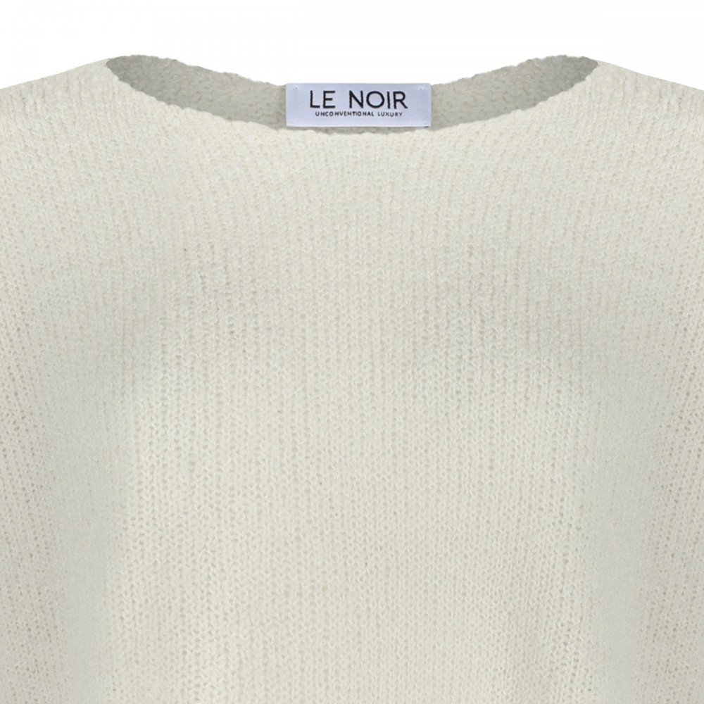 White virgin wool blend sweater