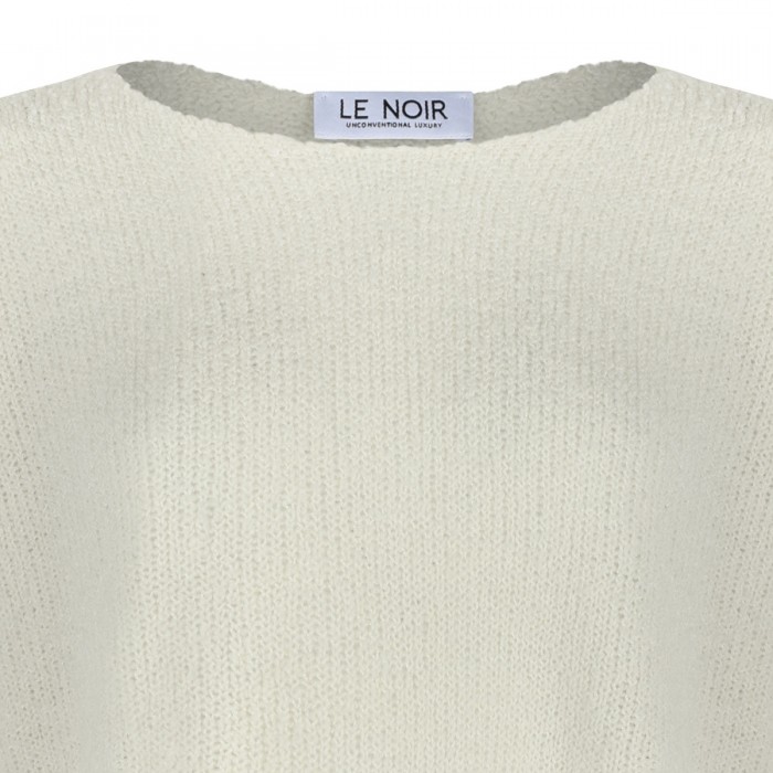 White virgin wool blend sweater