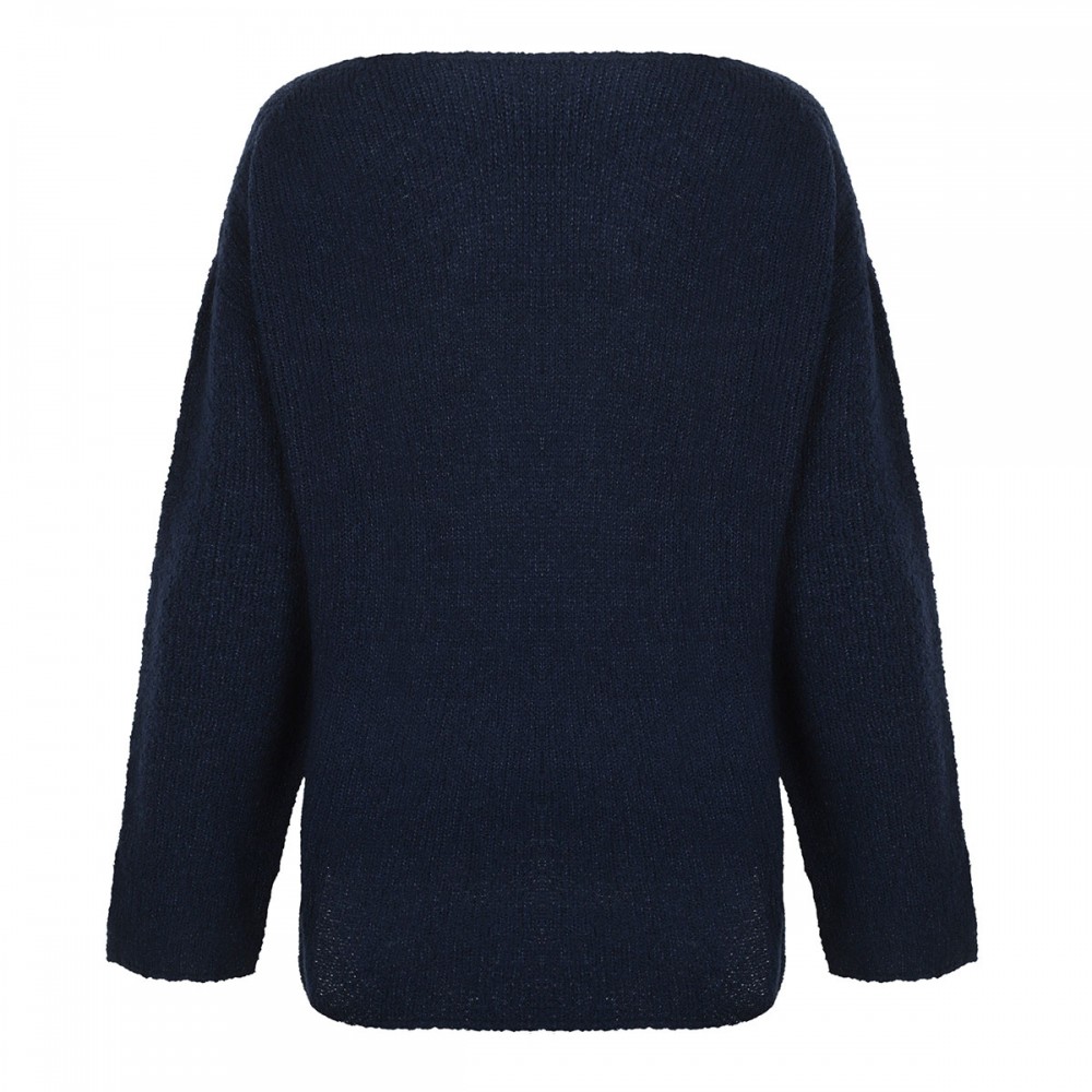 Navy virgin wool blend sweater