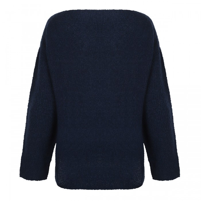 Navy virgin wool blend sweater