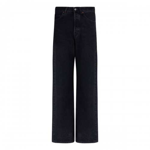 V-waist long baggy jeans