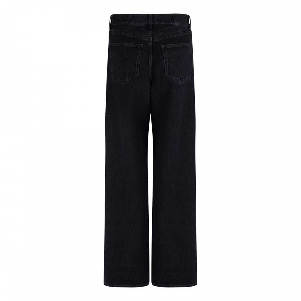 V-waist long baggy jeans