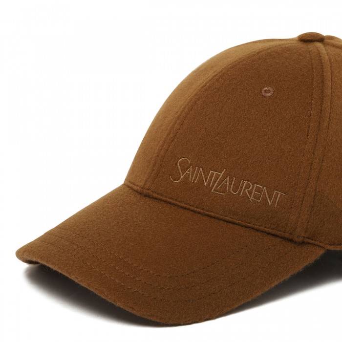Logo cashmere cap