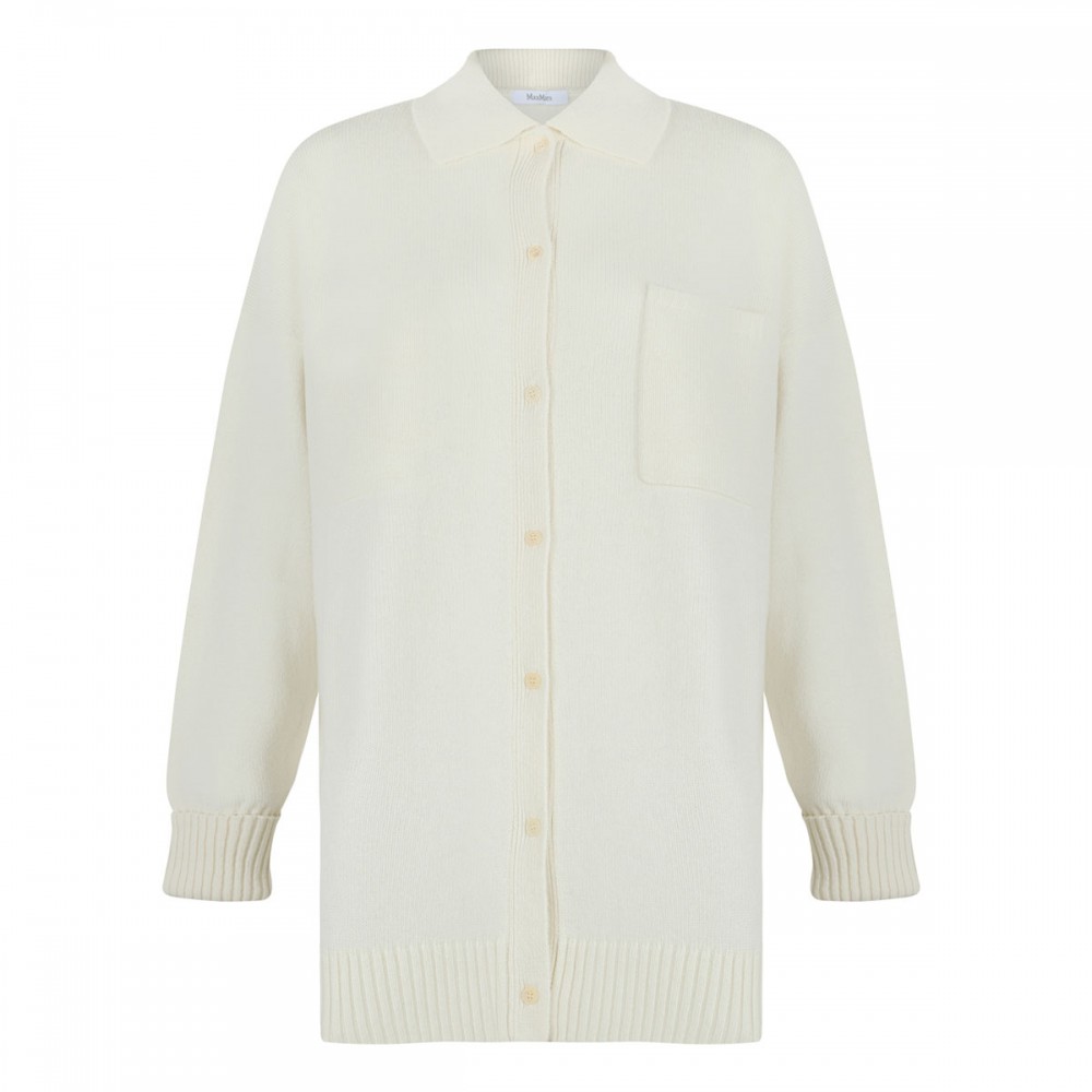 Bull knit cashmere shirt jacket