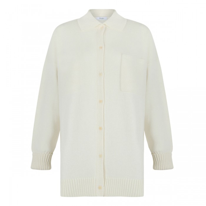 Bull knit cashmere shirt jacket