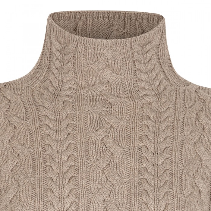 Wool and cashmere cable knit sweater