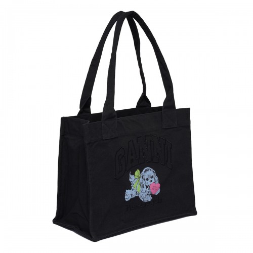 Black Puppy large tote 2