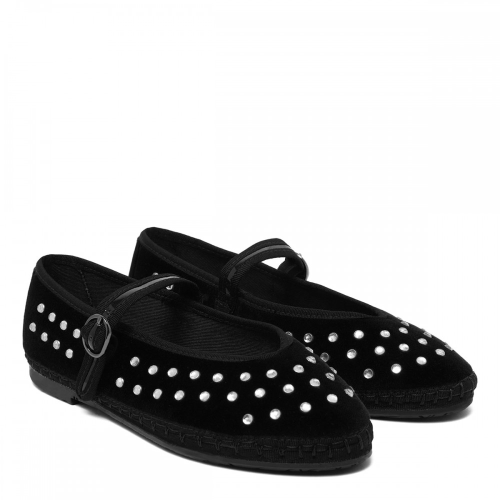 Mae crystal Mary Jane ballerinas