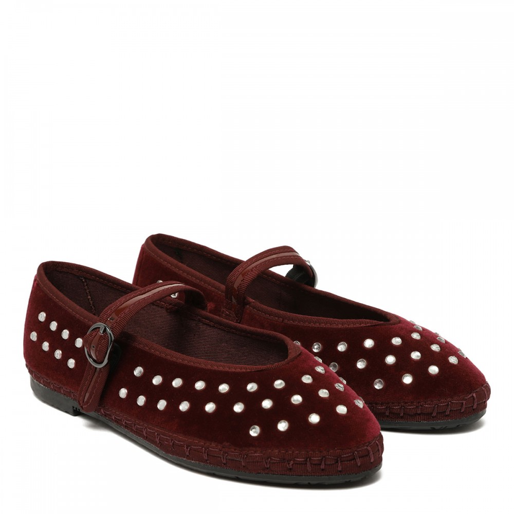 Mae crystal Mary Jane ballerinas