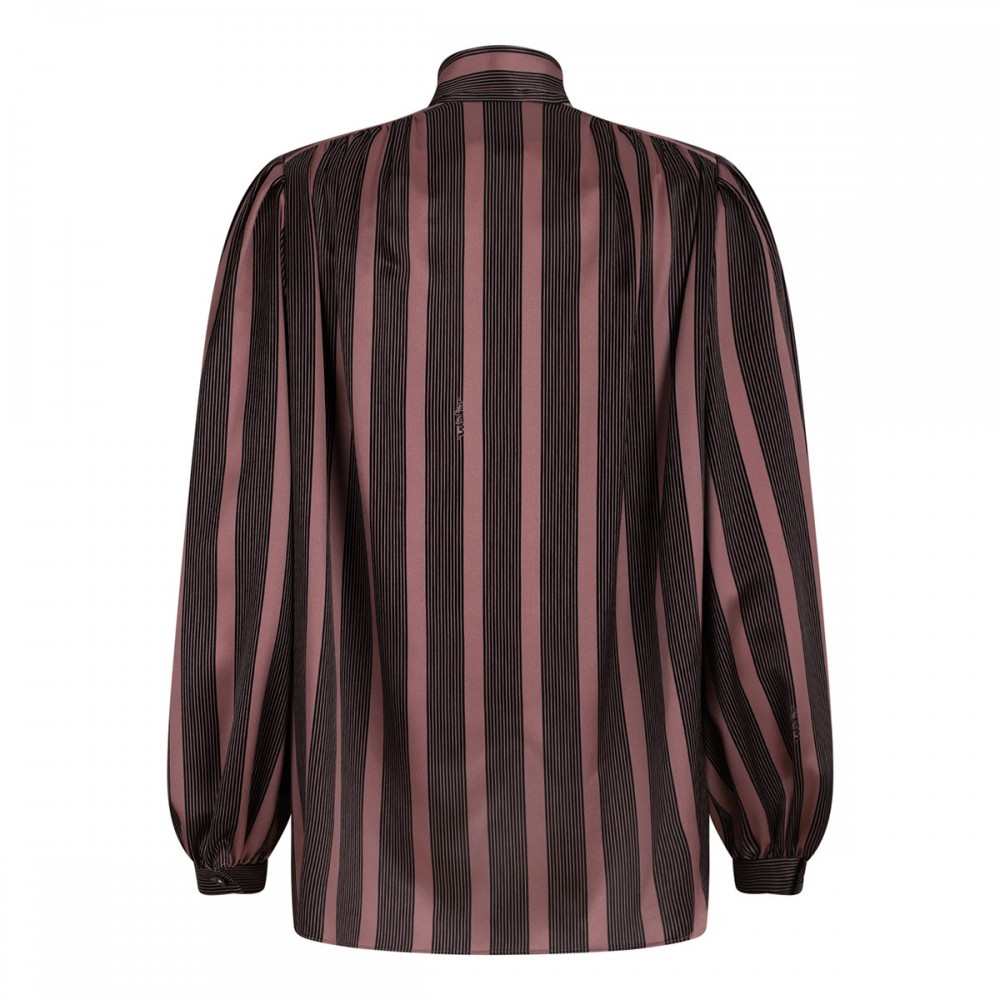 Pussy bow silk blouse