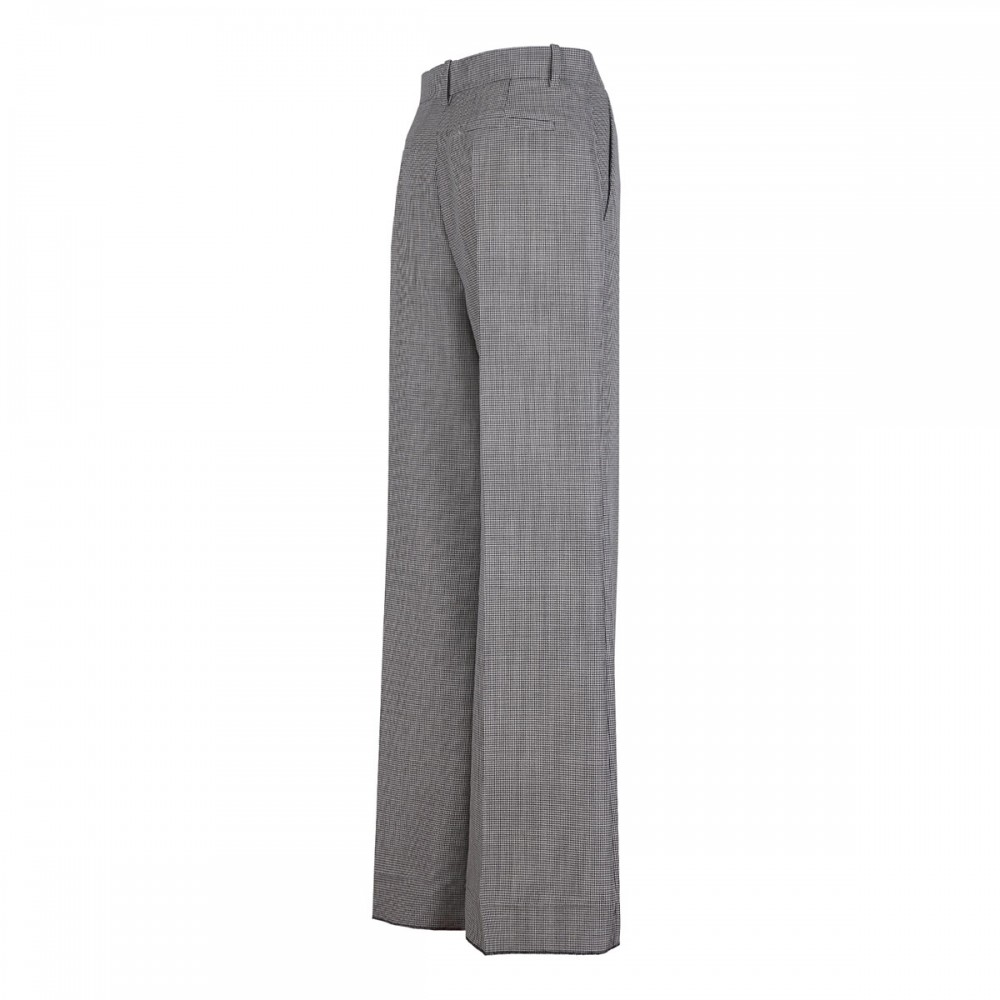 Houndstooth virgin wool blend pants