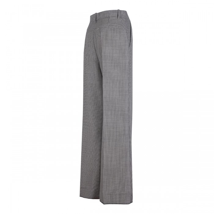 Houndstooth virgin wool blend pants
