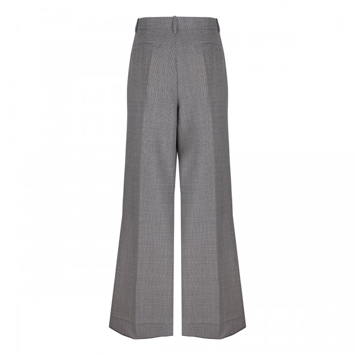 Houndstooth virgin wool blend pants