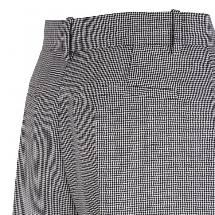 Houndstooth virgin wool blend pants
