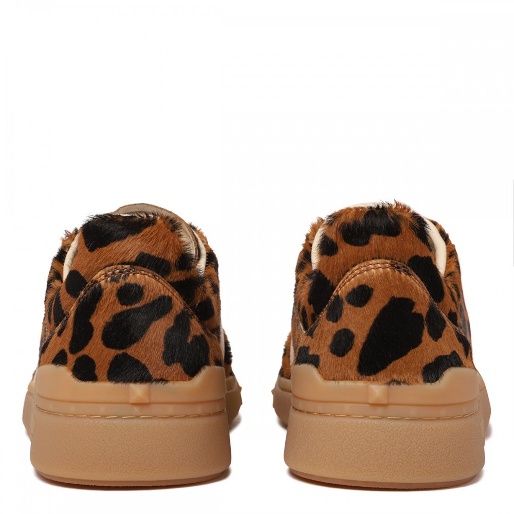 Upvillage pony-effect calfskin sneakers