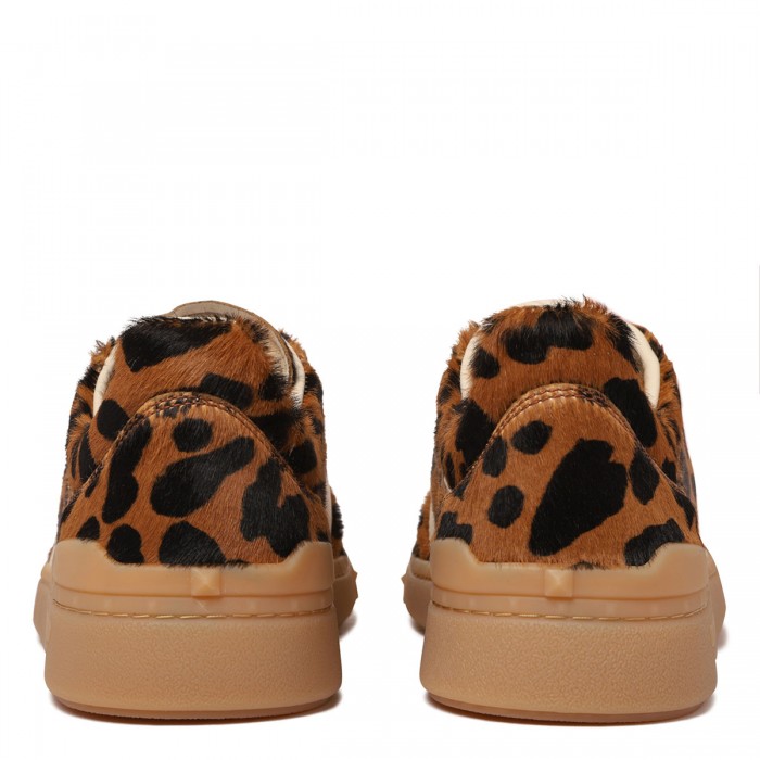 Upvillage pony-effect calfskin sneakers