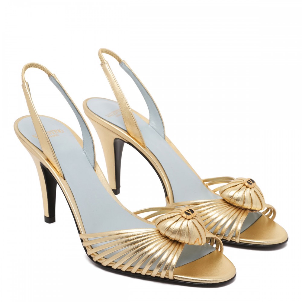 Royal laminated leather sandals