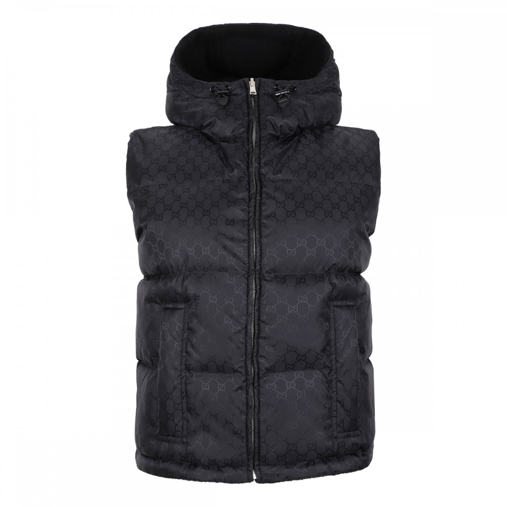 Reversible wool bouclé vest