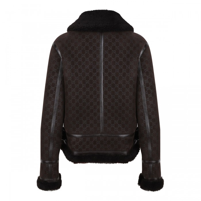 GG suede biker jacket