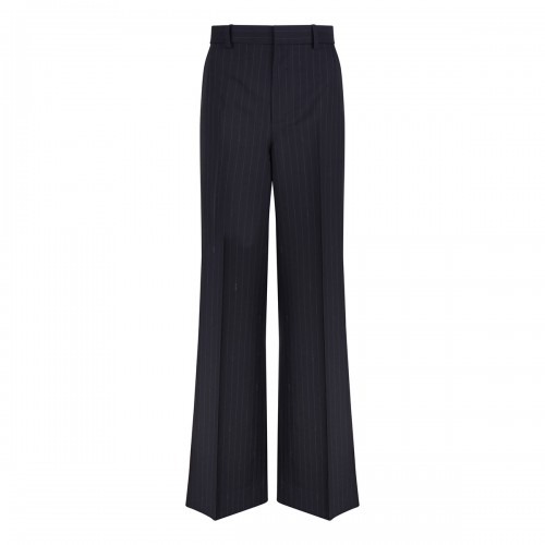 Pinstripe wool jacquard pants