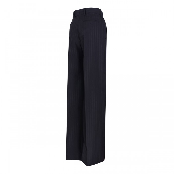 Pinstripe wool jacquard pants