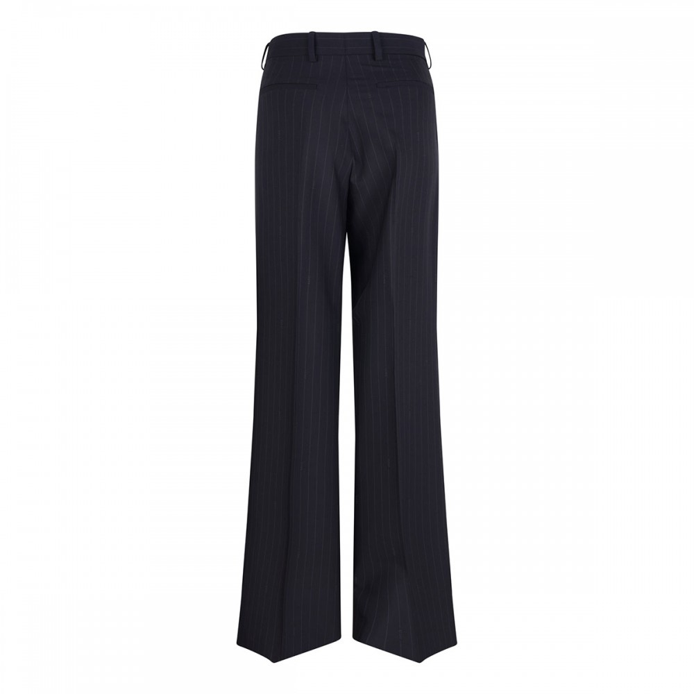 Pinstripe wool jacquard pants