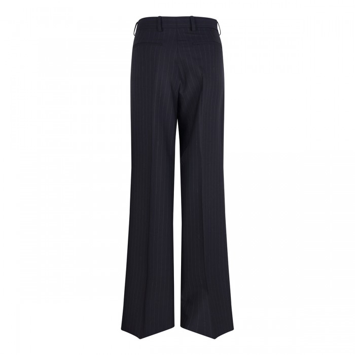 Pinstripe wool jacquard pants