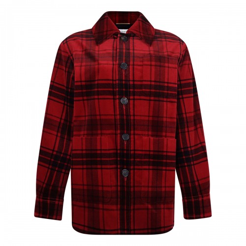 Tartan velvet jacket